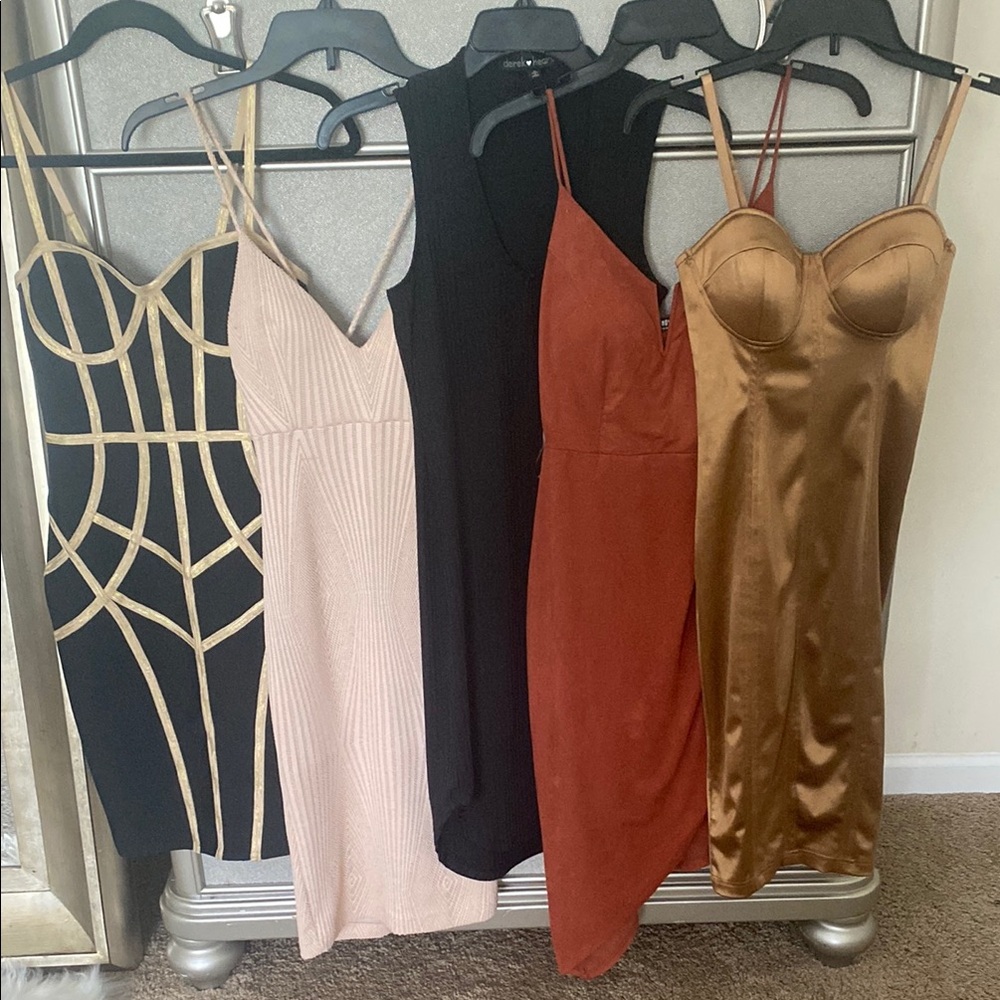 Elegant Women's Midi Dress Collection-Size SM- Set of 5